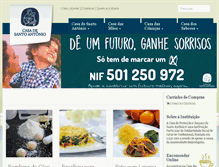Tablet Screenshot of casasantoantonio.org.pt